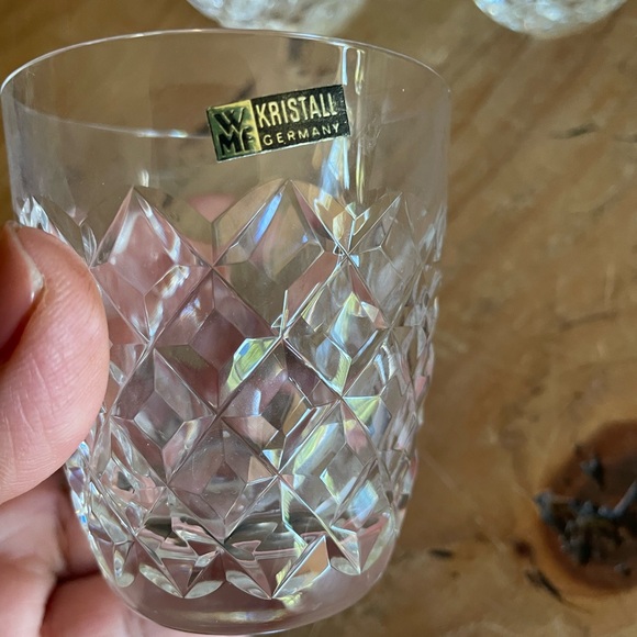 German Cut Crystal Shot Glasses-4 - Picture 3 of 7